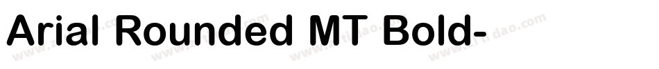 Arial Rounded MT Bold字体转换